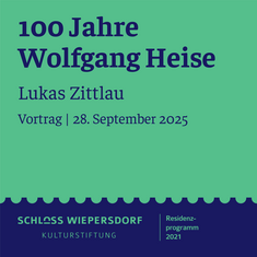 Zur Videoaufzeichnung von Lukas Zittlaus Vortrag "100 Jahre Wolfgang Heise" am 28. September 2025