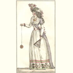 Dame mit Jo-Jo aus dem Journal des Luxus und der Moden, Oktober 1791