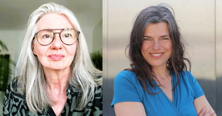 Die Schriftstellerinnen Bettina Gärtner und Sandra Pixberg