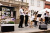 Das Blechbläserquintett des Brandenburgischen Staatsorchesters Frankfurt (Oder) eröffnet das Frühlingsfest 2026 © Dirk Bleicker