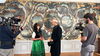 Das ZDF-Team im Tapetensaal von Schloss Ahlsdorf © Peter Twiehaus