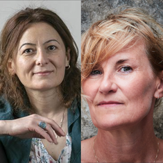 Portraitfotos von Bela Chekurishvili und Lucy Jones  - Link zur Veranstaltungsseite