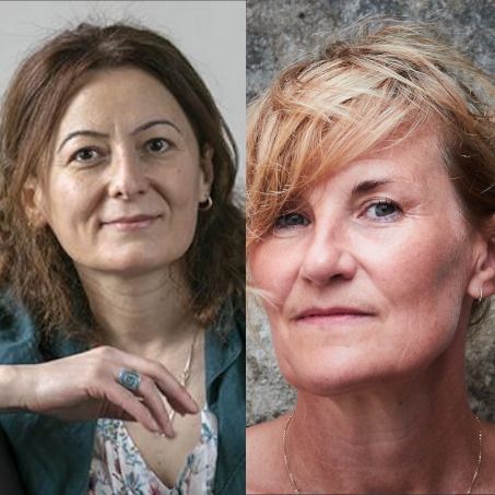 Portrait photos of Bela Chekurishvili and Lucy Jones  - link to the event page